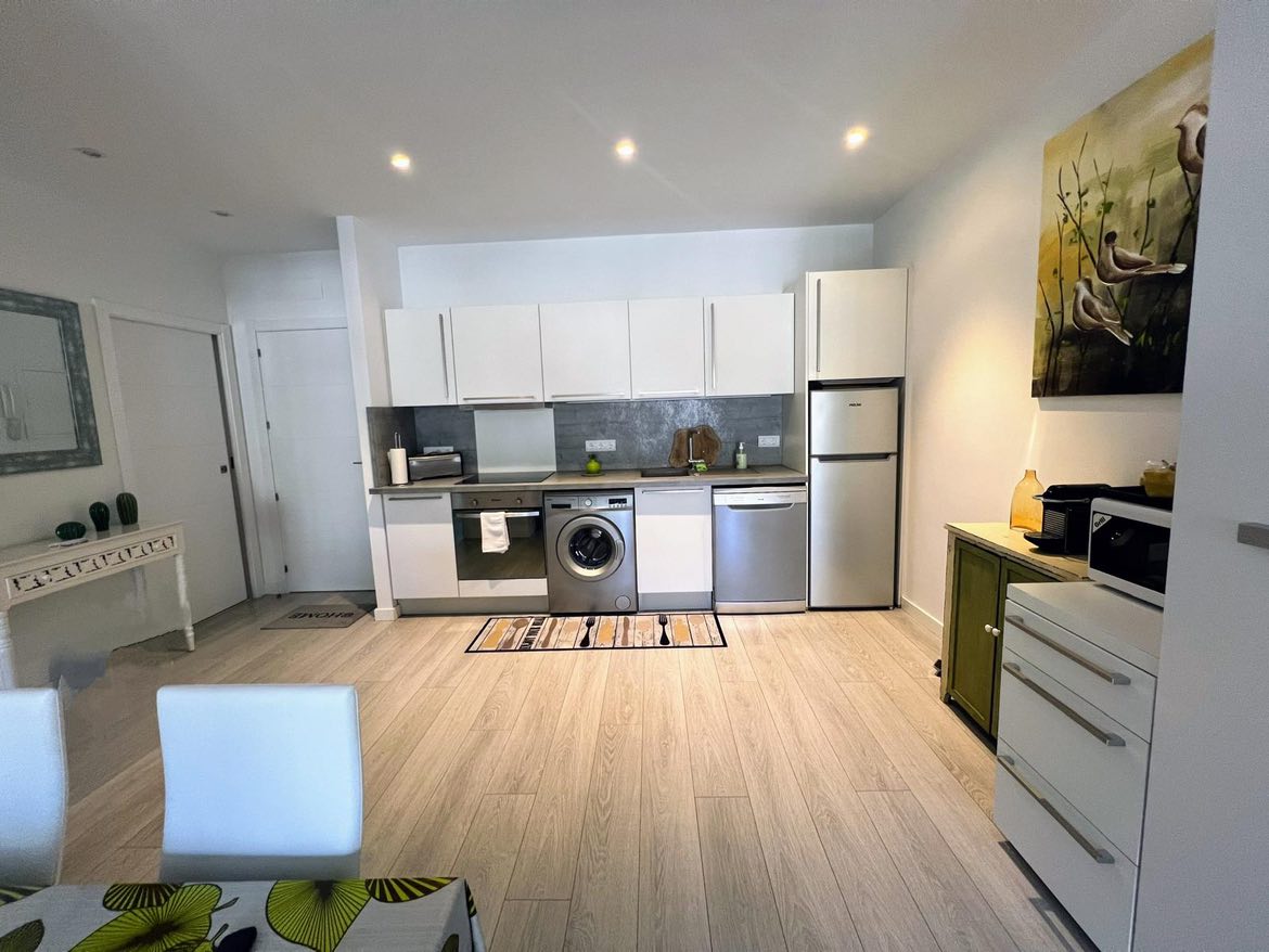 Cuisine moderne et entièrement équipée de l'Appartement Bambou